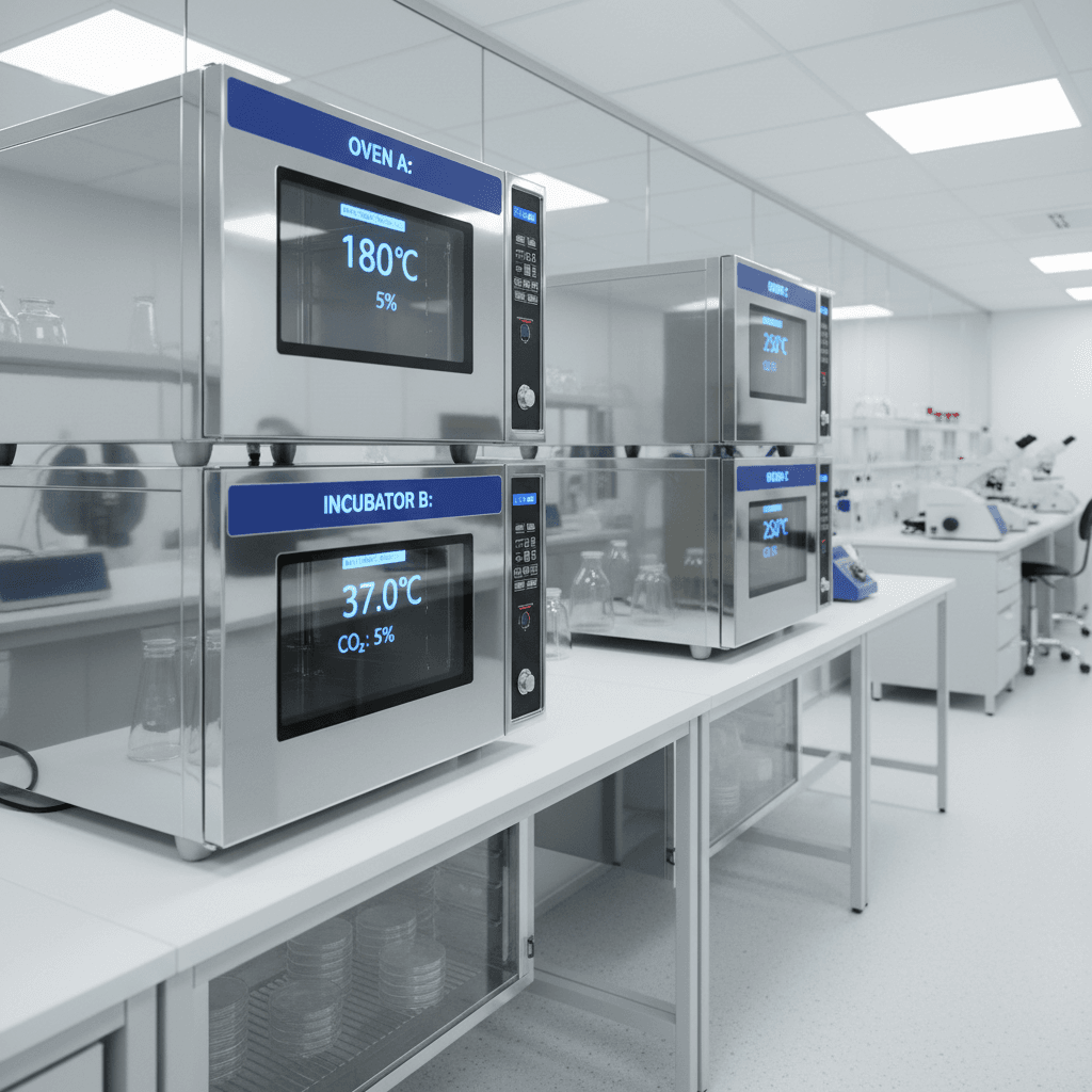 Thermostatic laboratory oven and incubator