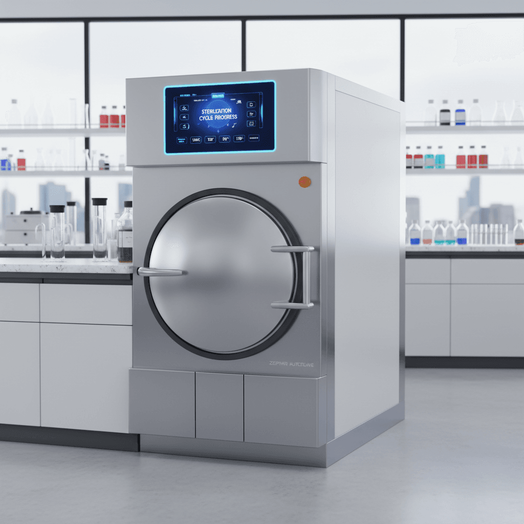 Autoclave sterilizer for laboratory use