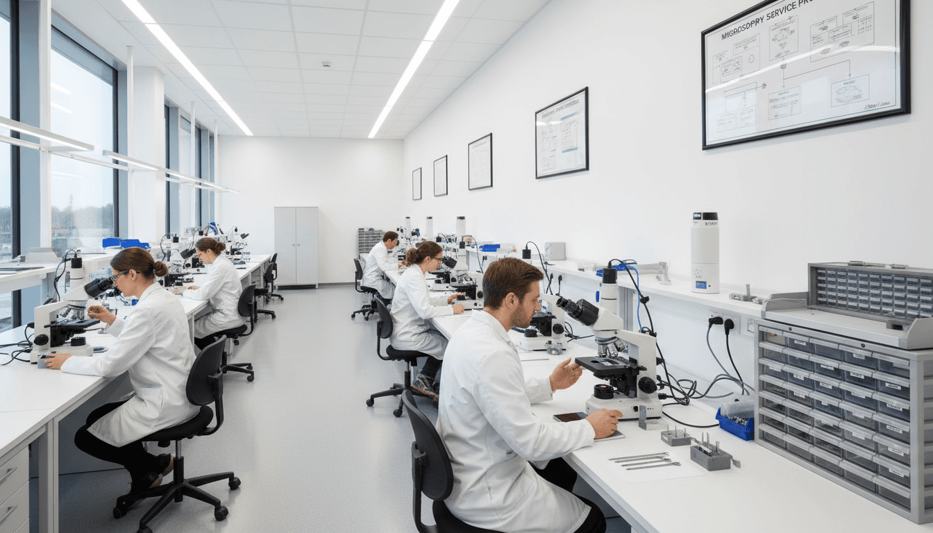 open catalog showing laboratory equipment technical specs
